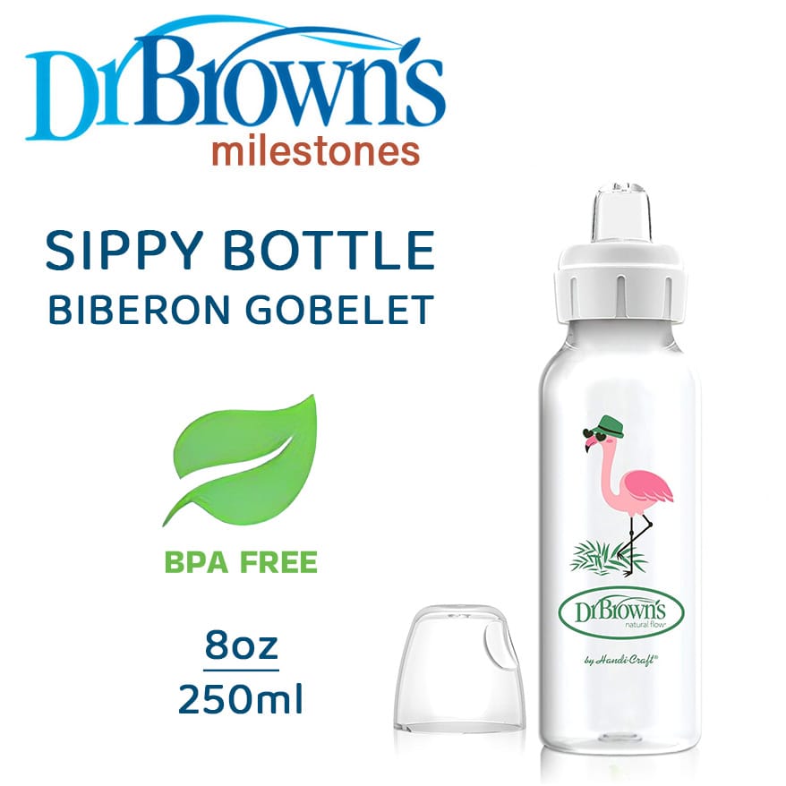 Dr. Brown's Milestones Sippy Bottle Biberon Gobelet - 250ml / 8oz | SB81094 - image 1