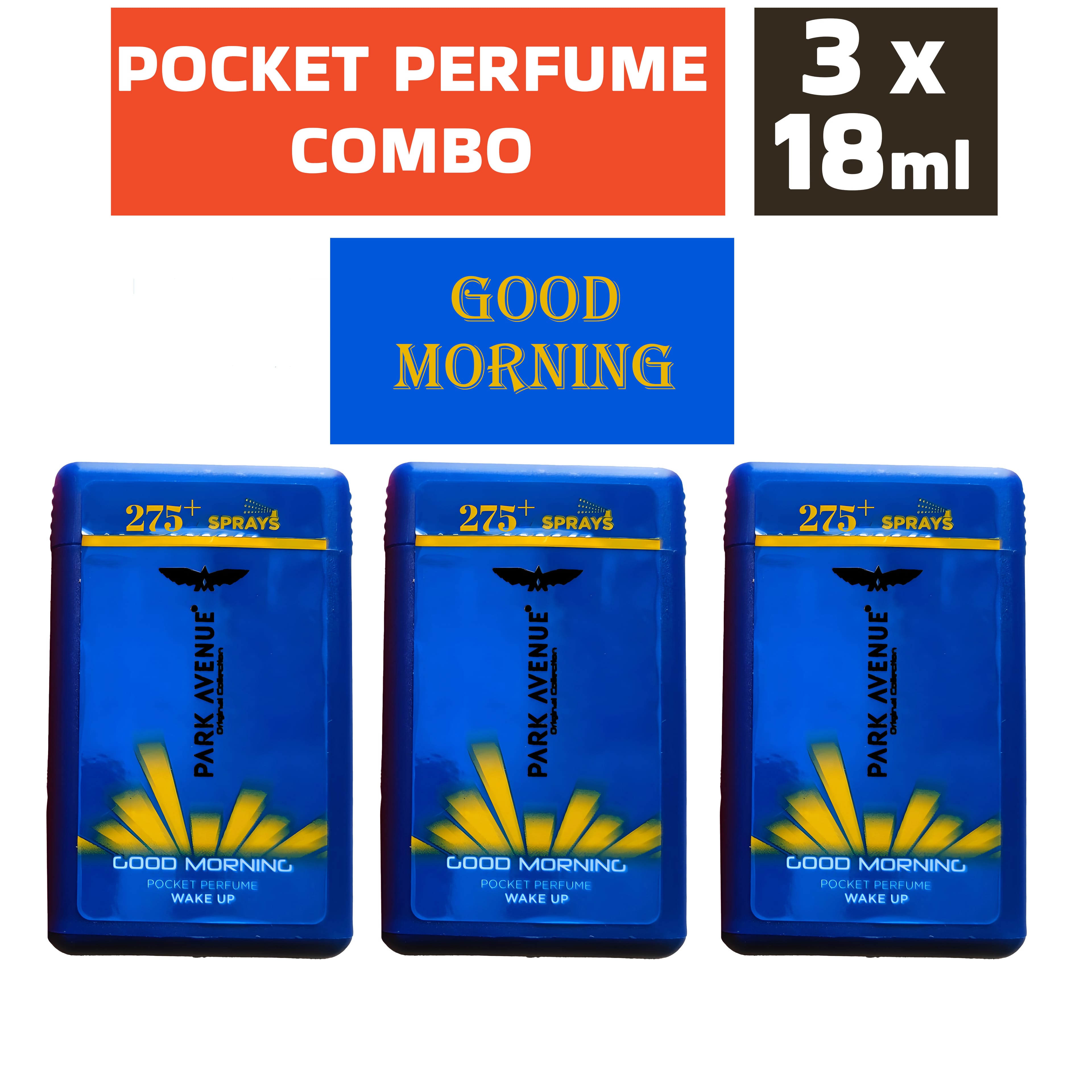 Pocket Perfume Combo (18ml Per Pack) Good morning, Voyage And KS Spark (Set Of 12) 275+ Sprays - image 3