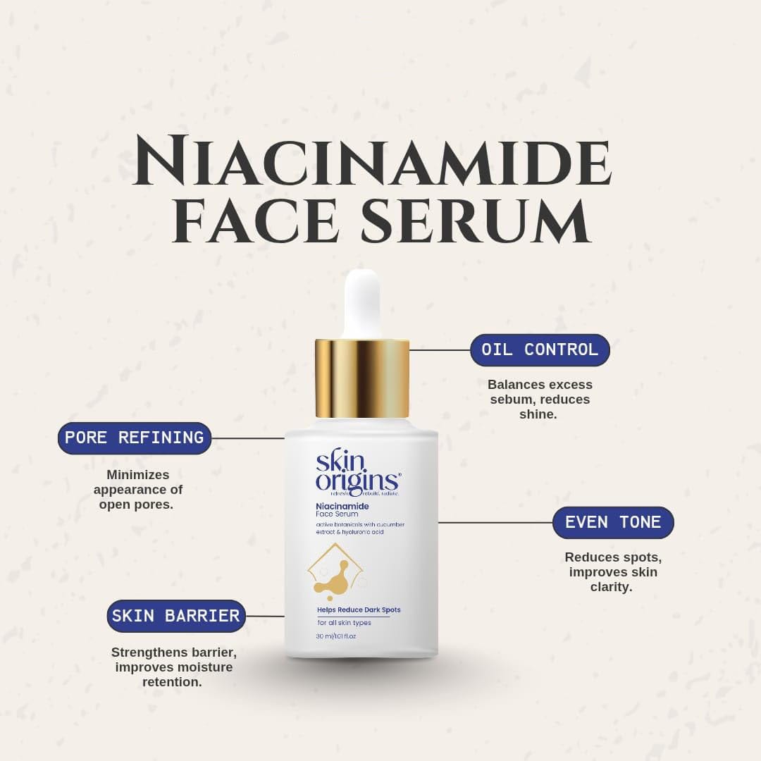 Skin Origins Niacinamide Face Serum - 30ml / 1.01 fl.oz. | Helps Reduce Dark Spots for all Skin Types - image 2