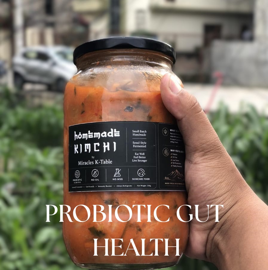 Korean Radish Kimchi 500g (Kkakdugi) | Premium Glass Jar, Plastic-Free | Authentic Homemade Fermented Korean Side Dish | Spicy Crunchy Probiotic Rich | Gut Health, Low Calorie, No Preservatives Nepal - image 1