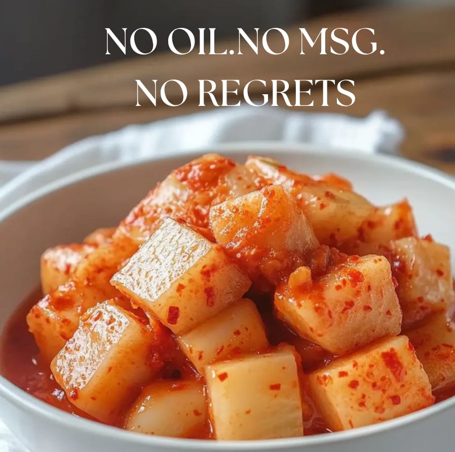 Korean Radish Kimchi 1kg (Kkakdugi) | Premium Glass Jar, Plastic-Free | Authentic Homemade Fermented Korean Side Dish | Spicy Crunchy Probiotic Rich | Gut Health, Low Calorie, No Preservatives Nepal - image 4