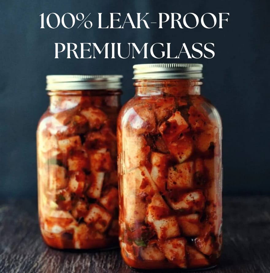 Korean Radish Kimchi 1kg (Kkakdugi) | Premium Glass Jar, Plastic-Free | Authentic Homemade Fermented Korean Side Dish | Spicy Crunchy Probiotic Rich | Gut Health, Low Calorie, No Preservatives Nepal - image 3