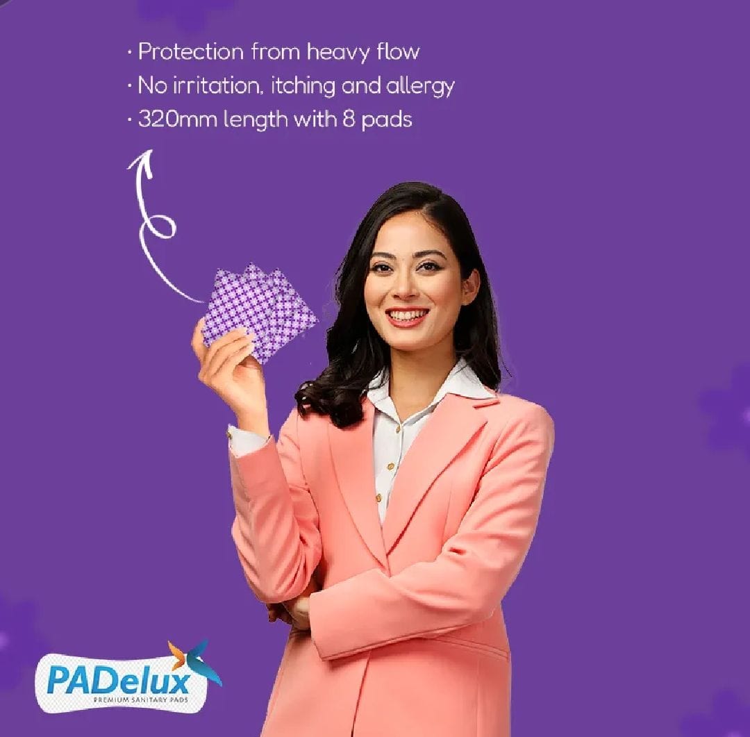 PADelux Sanitary Pads Ultra Goodnight XXL 320 Mm- 8 Pads Set Of 10 - image 2