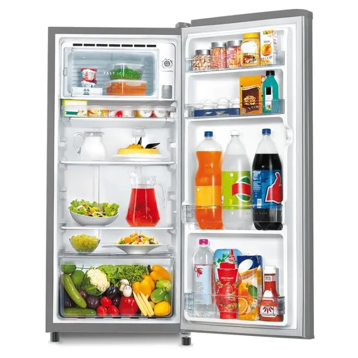 Whirlpool 185 Liters Single Door Refrigerator - 200 Genius CLS Plus 1S Titan Steel-Nep - image 3