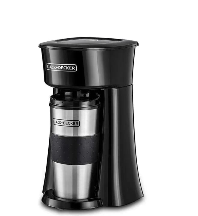 BLACK+DECKER Coffee Machine, 650W, 360ml Travel Mug, Black - DCT10-B5 - image 1