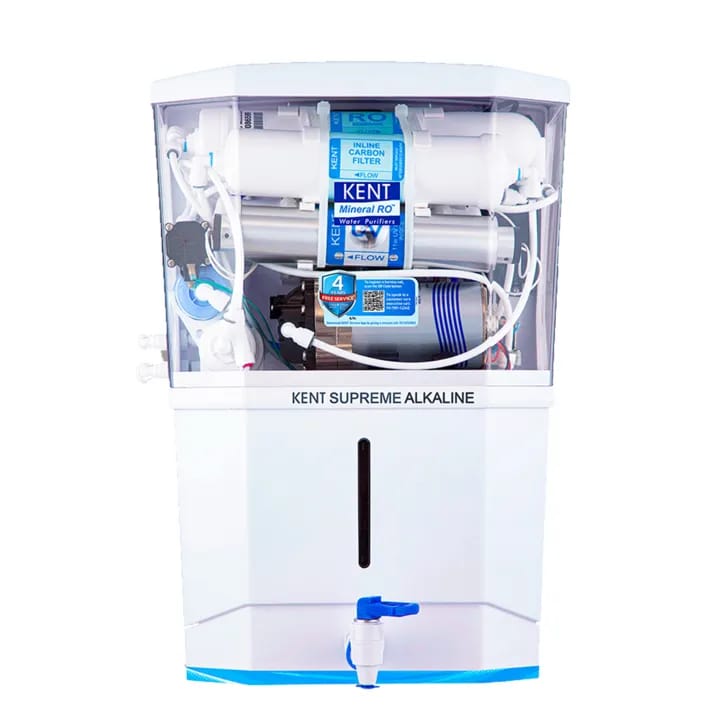 KENT Supreme Alkaline Water Purifier Smart Alkaline Technology, Multiple Purification Process, RO+UV+UF+Alkaline+TDS Control, UV LED Light in Storage Tank - image 1
