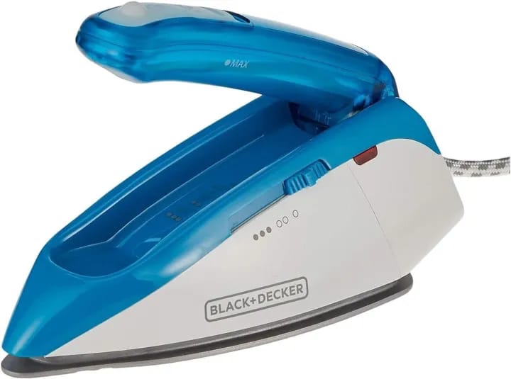 Black & Decker 1085W Dual Voltage Travel Steam Iron, Blue - Ti250-B5/2 years warranty - image 1