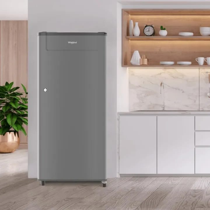 Whirlpool 185 Liters Single Door Refrigerator - 200 Genius CLS Plus 1S Titan Steel-Nep - image 4