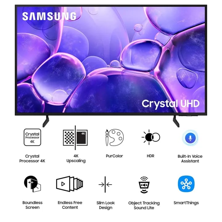 SAMSUNG 43 inch Crystal UHD 4K Smart LED Tv UA43U8500FR SHE Metal Stream Design - image 5