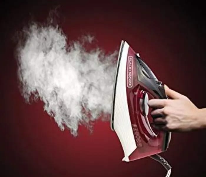 Black & Decker 1600W Steam Iron With Self Clean, Red - X1550-B5 - image 2