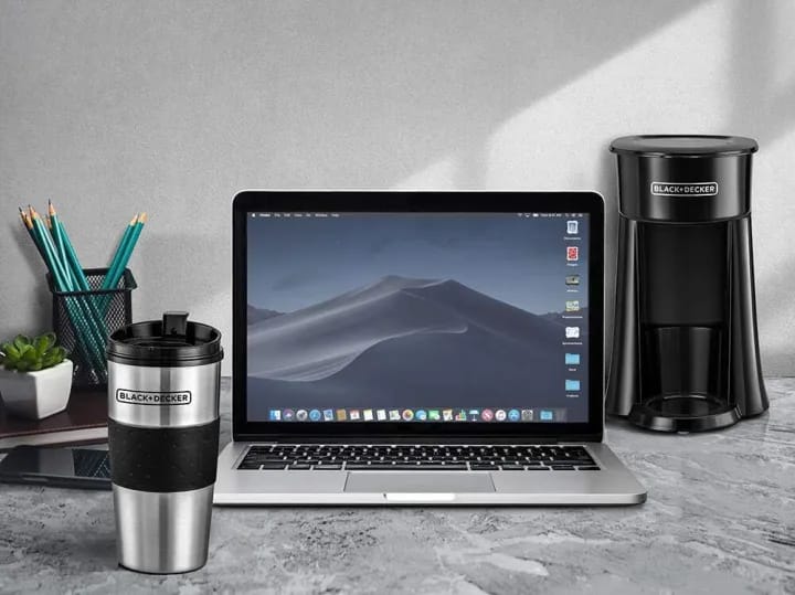 BLACK+DECKER Coffee Machine, 650W, 360ml Travel Mug, Black - DCT10-B5 - image 3