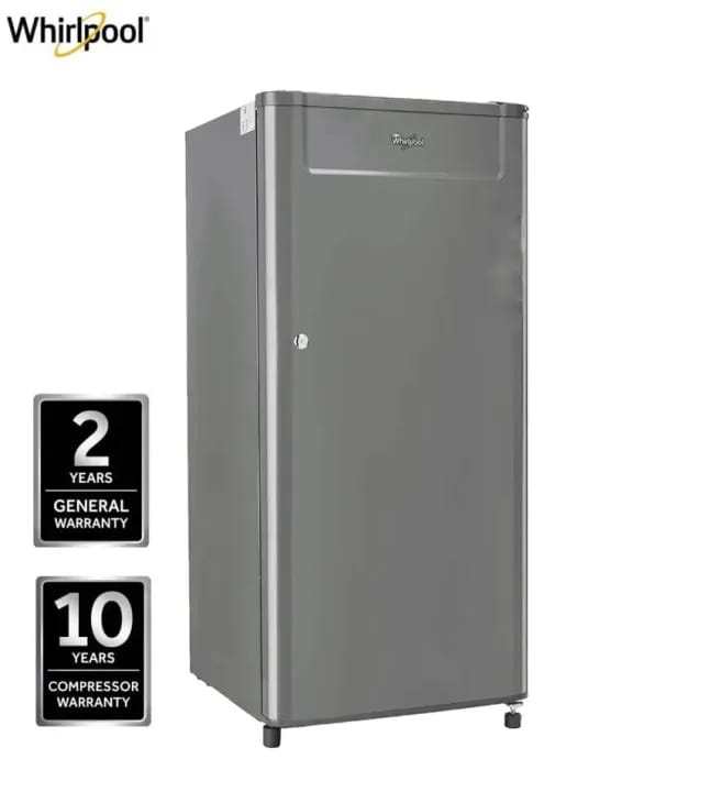 Whirlpool 185 Liters Single Door Refrigerator - 200 Genius CLS Plus 1S Titan Steel-Nep - image 1