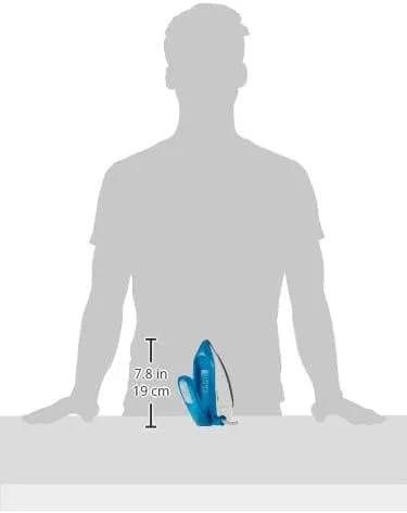 Black & Decker 1085W Dual Voltage Travel Steam Iron, Blue - Ti250-B5/2 years warranty - image 2