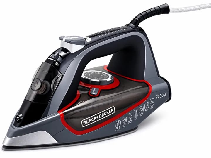 Black & Decker Steam Iron With Ceramic Soleplate 2200W ,Grey,X2050-B5 - image 1