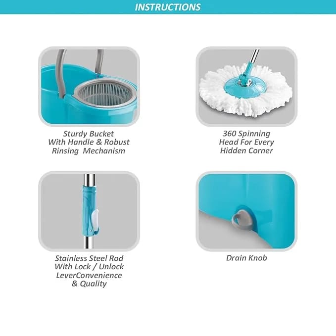 CG Spinner Joy Mop Steel Spenser 7 liters /CGMOP7PSS 1 year Warranty0 - image 3