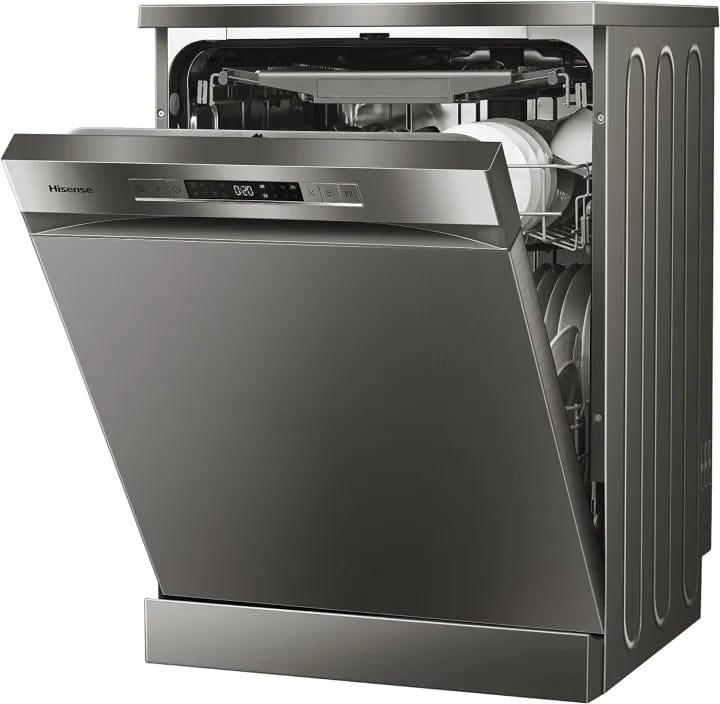 Hisense, 15 Place Setting Free Standing Dishwasher (HS623E90G) - Silver - image 4