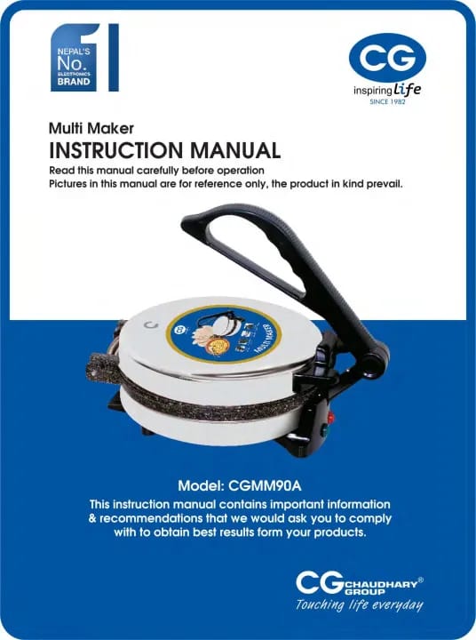 CG 900W Stainless Steel Multi Maker CGMM90A - image 3