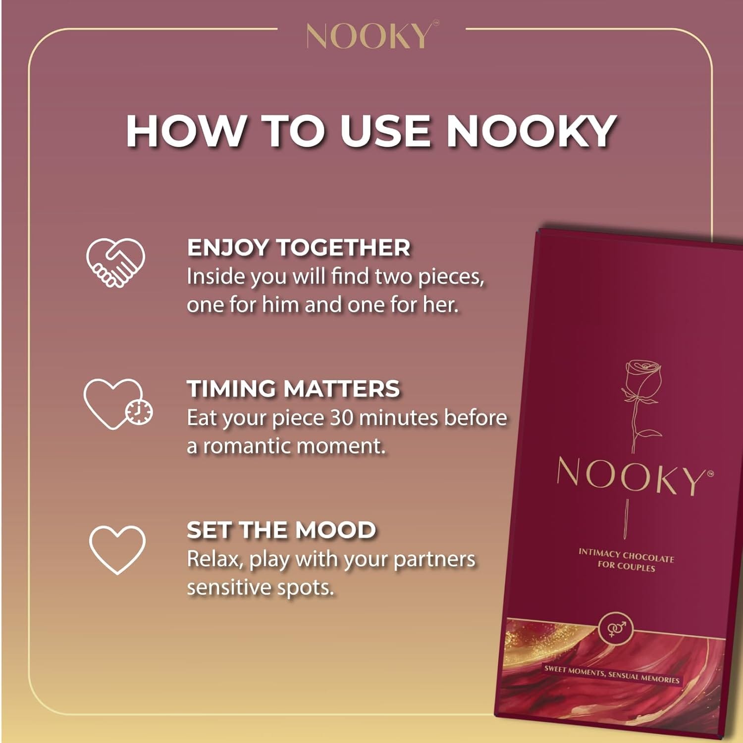 Nooky Mood Enhancing Chocolate For Men & Women (18+) - image 5