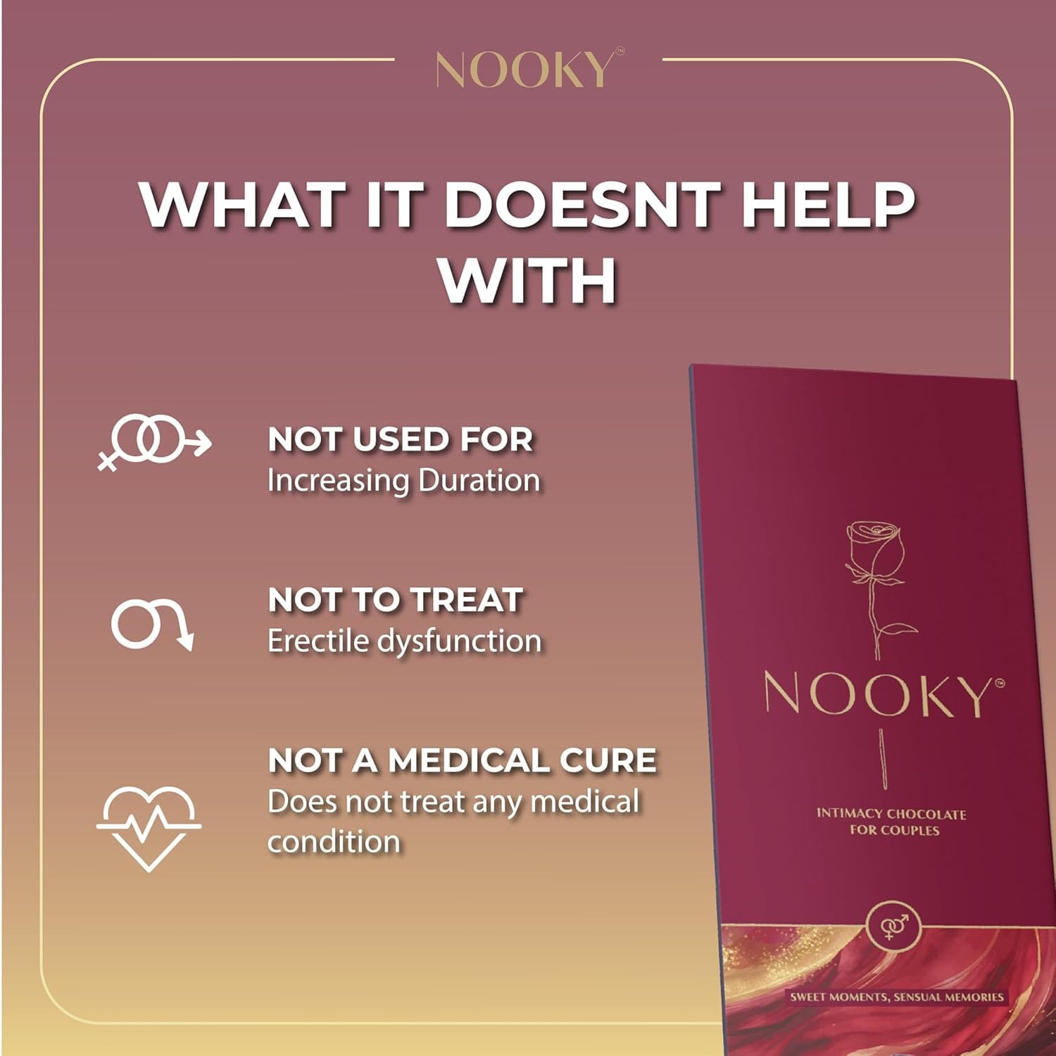 Nooky Mood Enhancing Chocolate For Men & Women (18+) - image 3