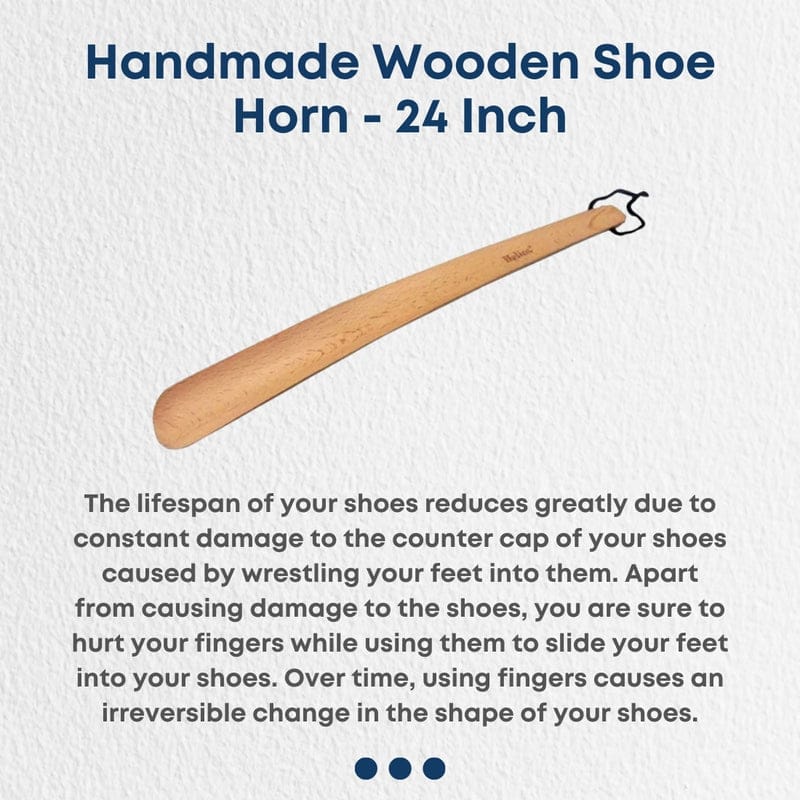 Helios 24" Unisex Wooden Shoe Horn - image 2