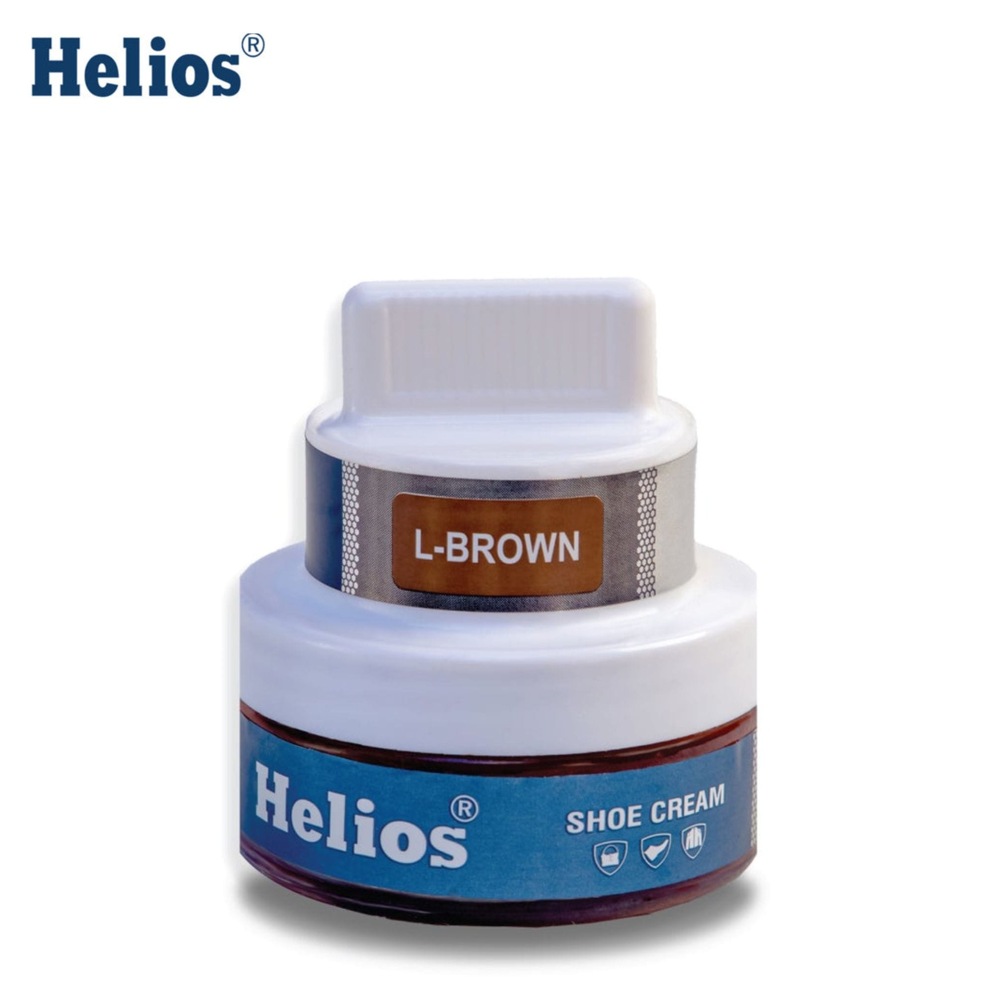 Helios Light Brown Leather Shoe Cream (With Applicator) - 60 Gm - image 2