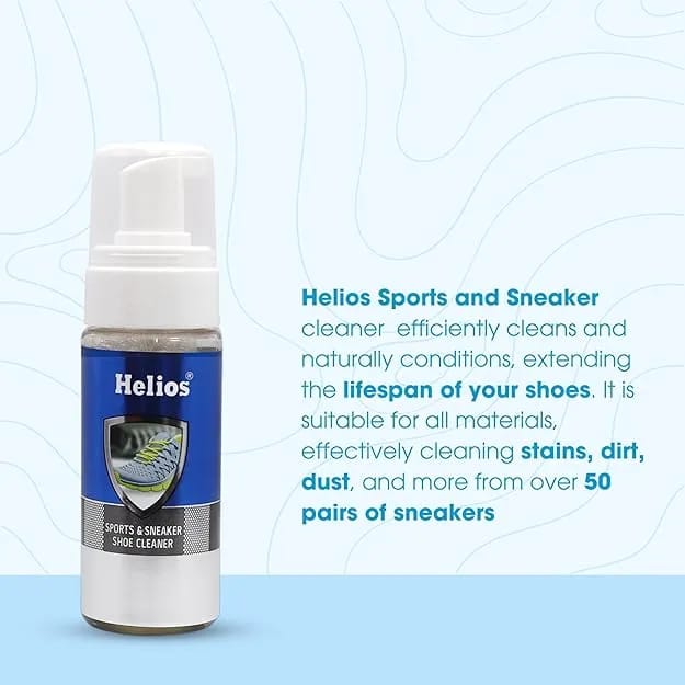 Helios Cleaner Kit For Sneaker Suitable for all Shoes Foam Liquid Fabric Shoe Care Kit 150ml - image 2
