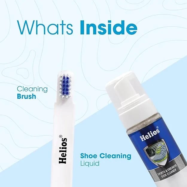 Helios Cleaner Kit For Sneaker Suitable for all Shoes Foam Liquid Fabric Shoe Care Kit 150ml - image 4