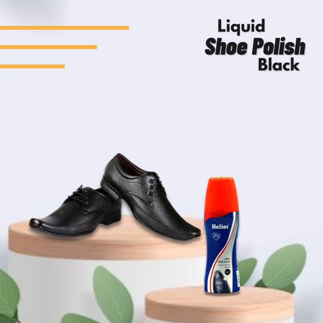 Helios Liquid Shoe Polish - Black/Brown/Tan/Natural - image 4