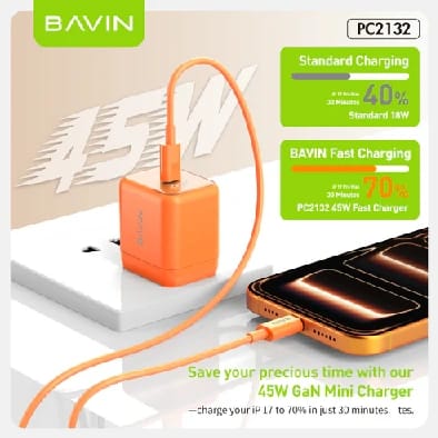 BAVIN Charger Type C-C/Lightning PC2132Y - image 2