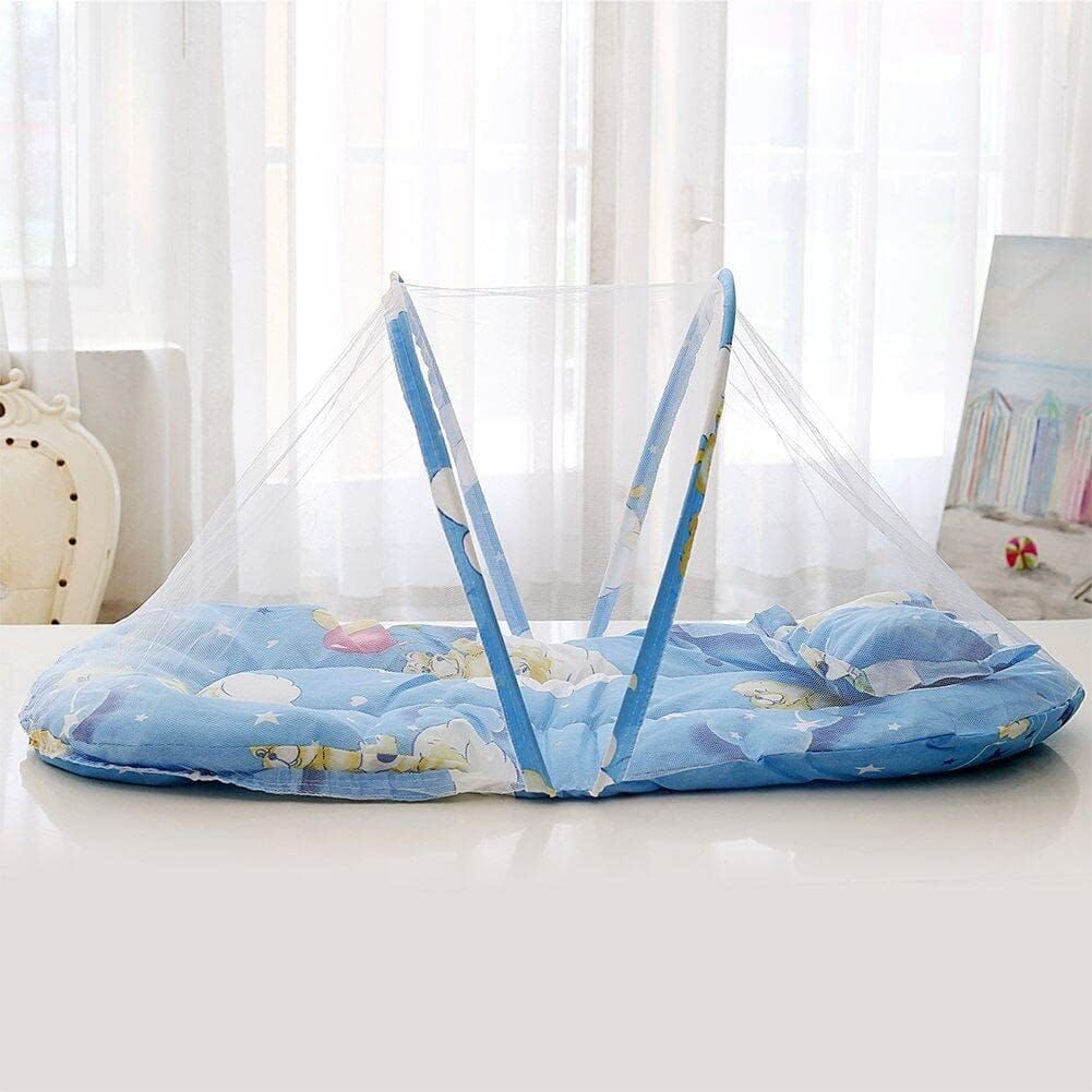 Portable Foldable Baby Infant Bed Dot Zipper Mosquito Net Collapsible Tent Crib - image 4