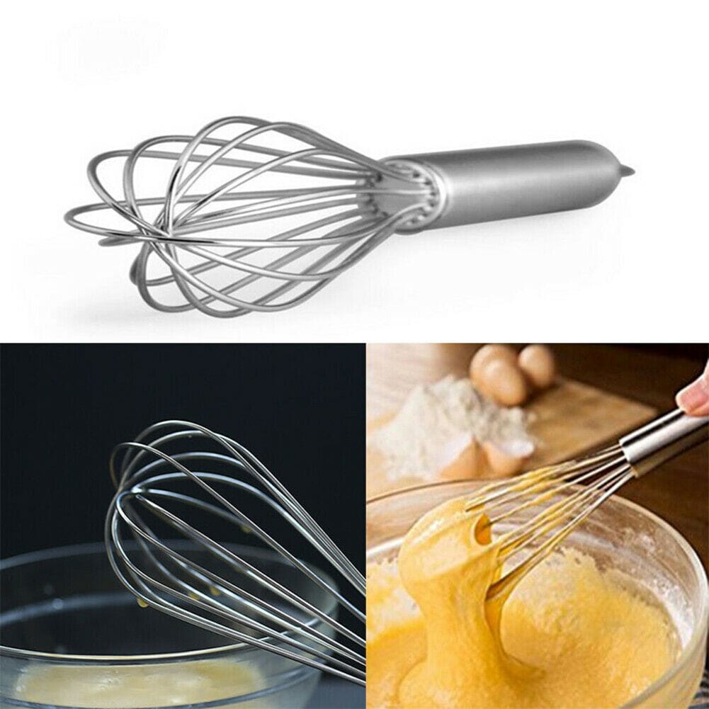 Stainless Steel Whisk Egg Beater Wisk Manual Balloon Set Wire Whisk Milk Blender - image 1