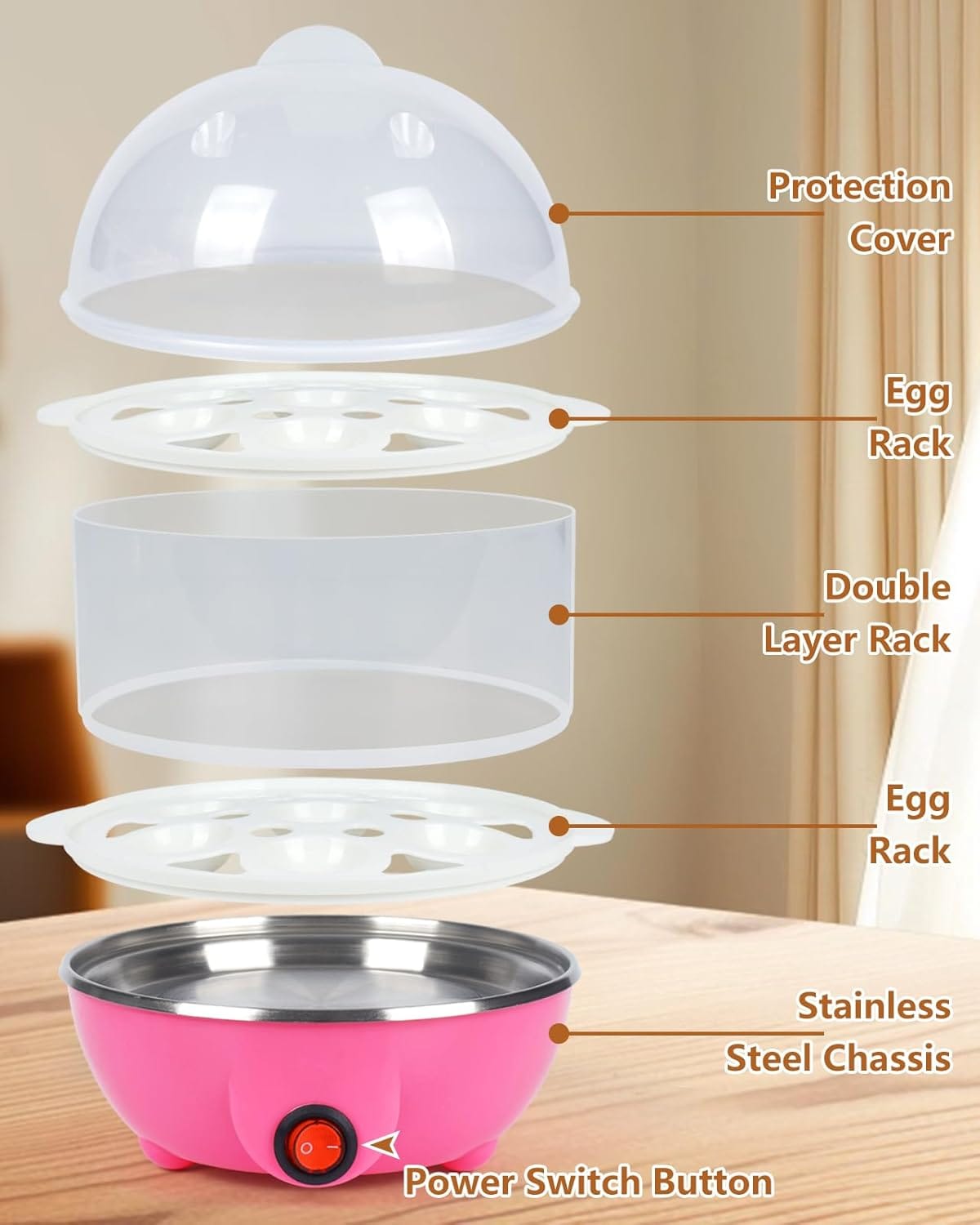 single/double Layer Egg Boiler Electric Cooker - image 4