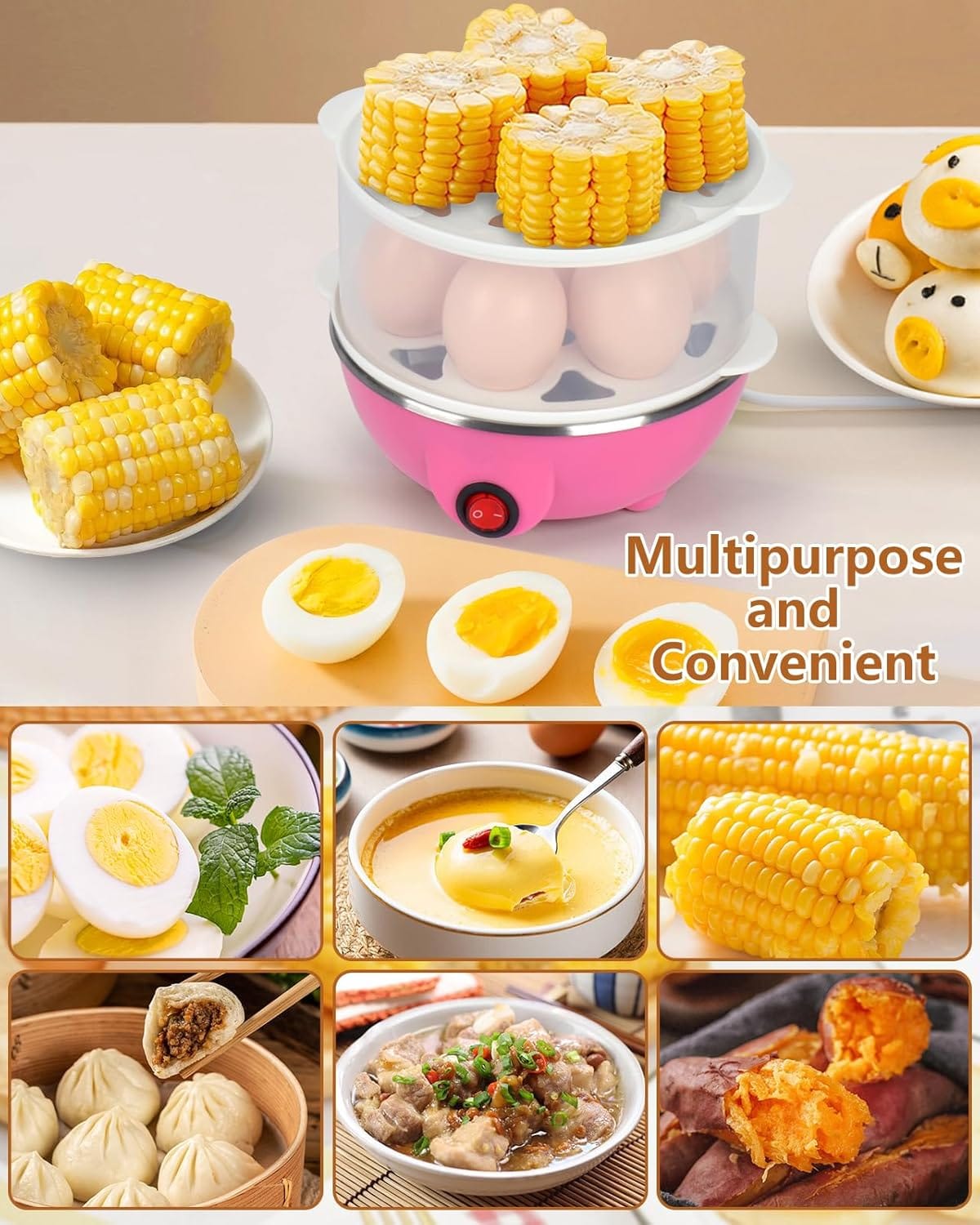single/double Layer Egg Boiler Electric Cooker - image 3
