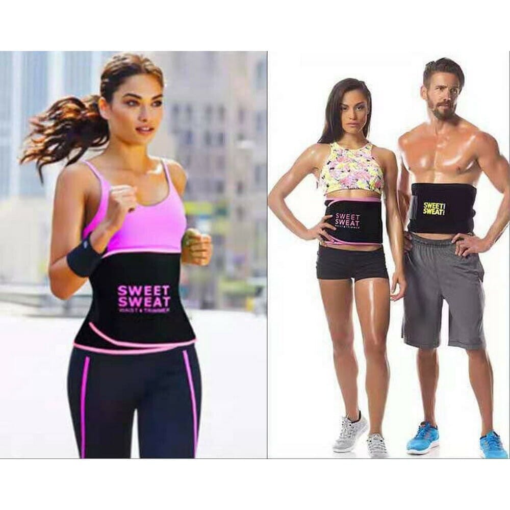 Sweet Sweat Premium Waist Trimmer For Men Women Waist Trimmer Belt Fiteness Belts(1Pack) - image 2