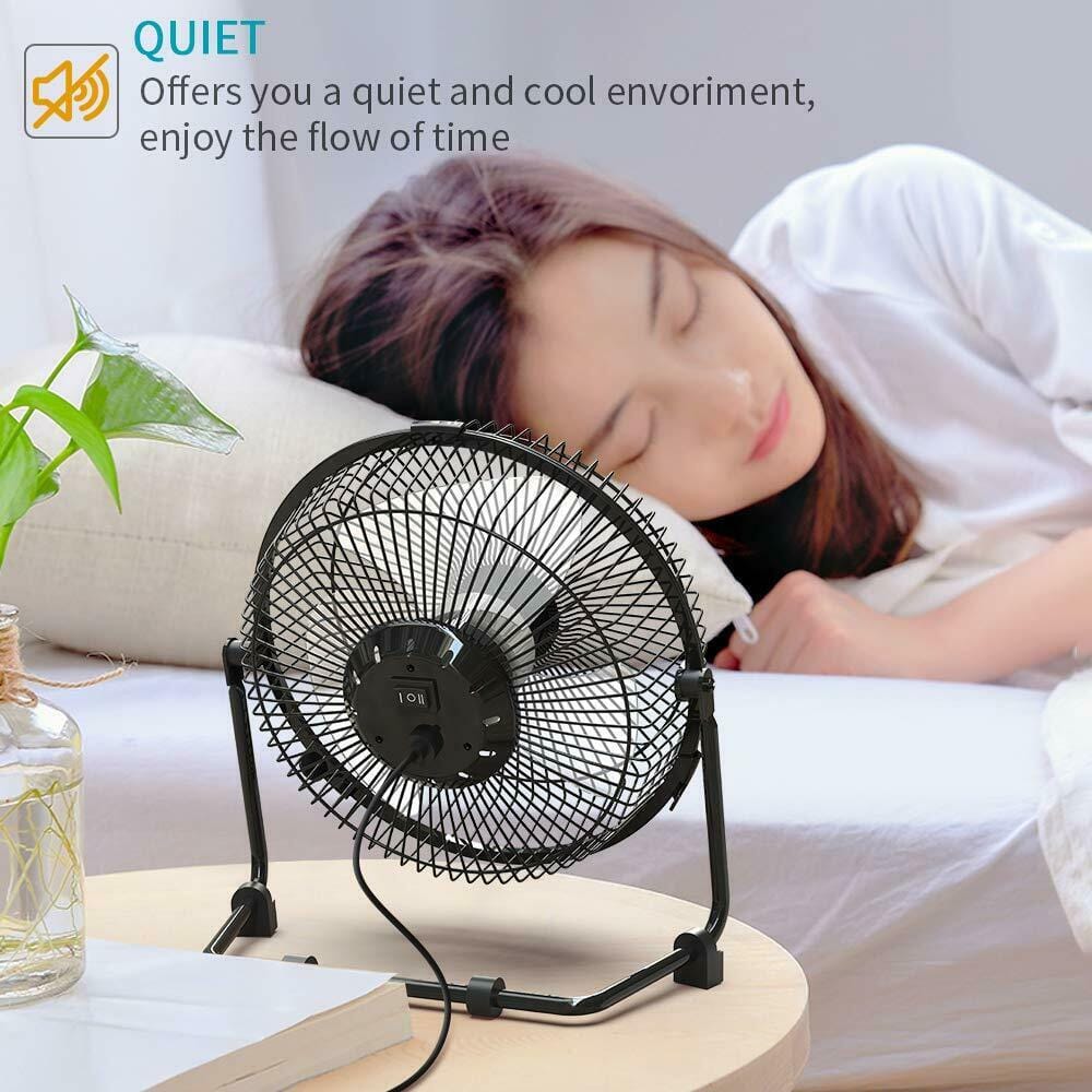 USB Powered Portable Table Fan Mini USB Desk Fan Small Quiet Personal Cooler USD - image 3