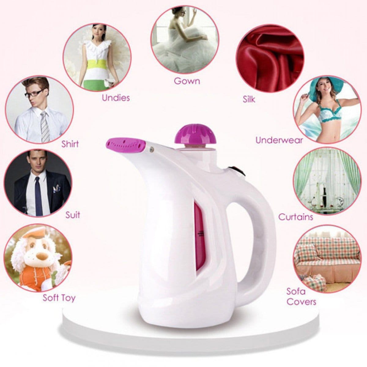 Akira GS-558 Portable Face and Garment Steamer(800 Watt) - image 2
