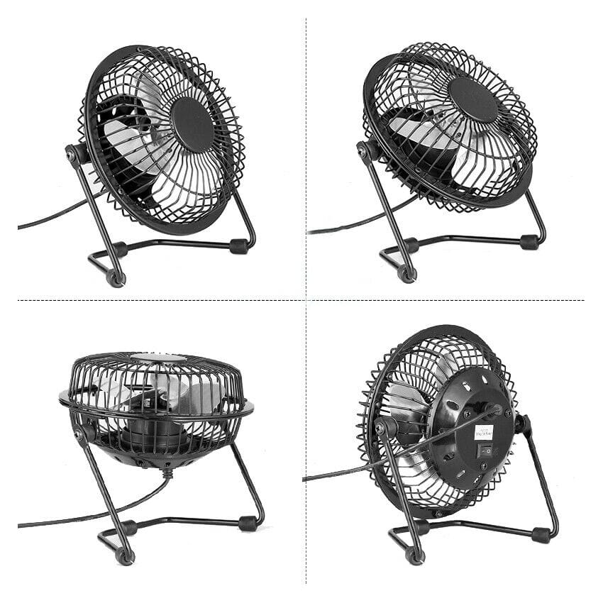USB Powered Portable Table Fan Mini USB Desk Fan Small Quiet Personal Cooler USD - image 4