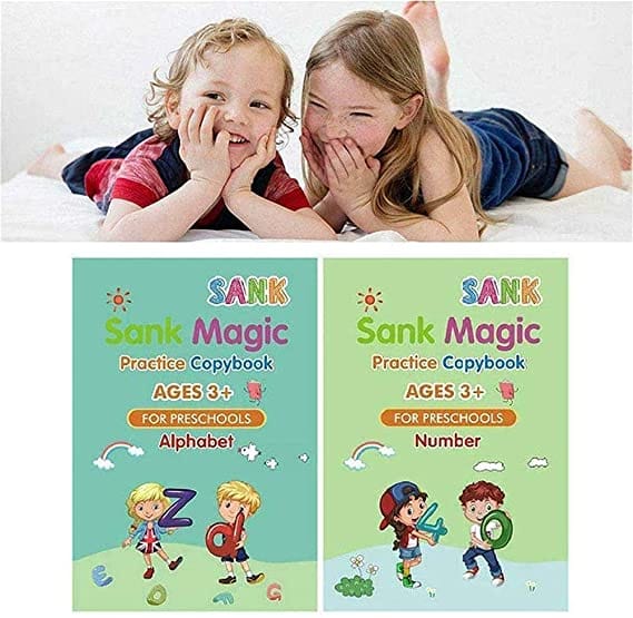 Reusable Magic Practice Book For Kids- 4Pcs - image 4