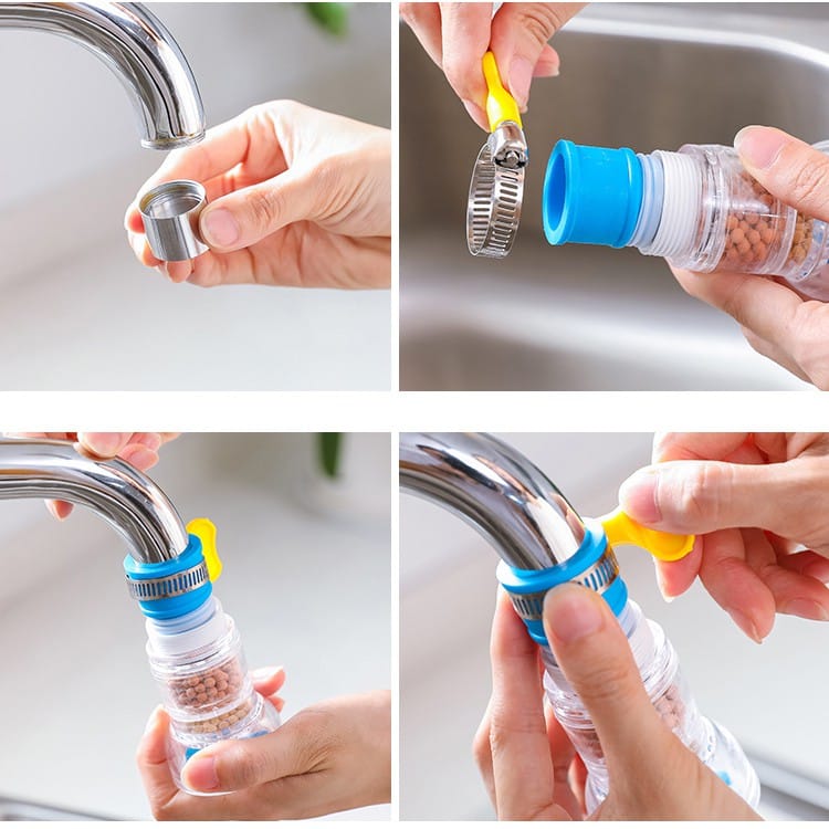Faucet Nozzle Water Filter Adapter Water Purifier Saving Tap Aerator Diffuser kitchen Accessories Bathroom Faucet Tool For Home - image 3
