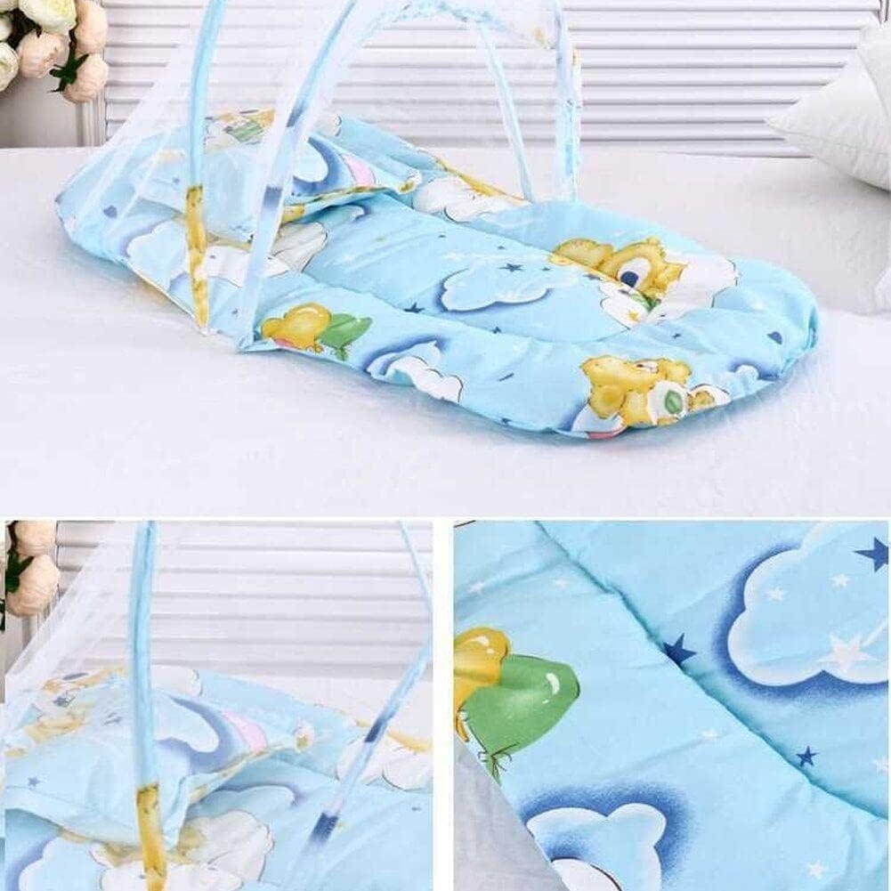 Portable Foldable Baby Infant Bed Dot Zipper Mosquito Net Collapsible Tent Crib - image 2