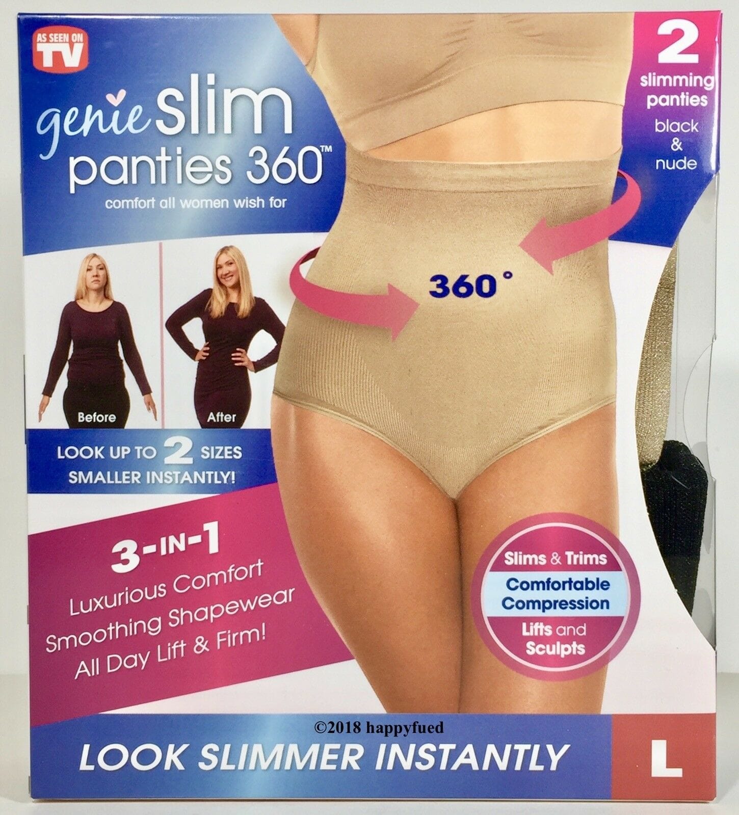Genie Slim Panties 360 Slimming Panty Underwear Slims & Trims Women - image 3