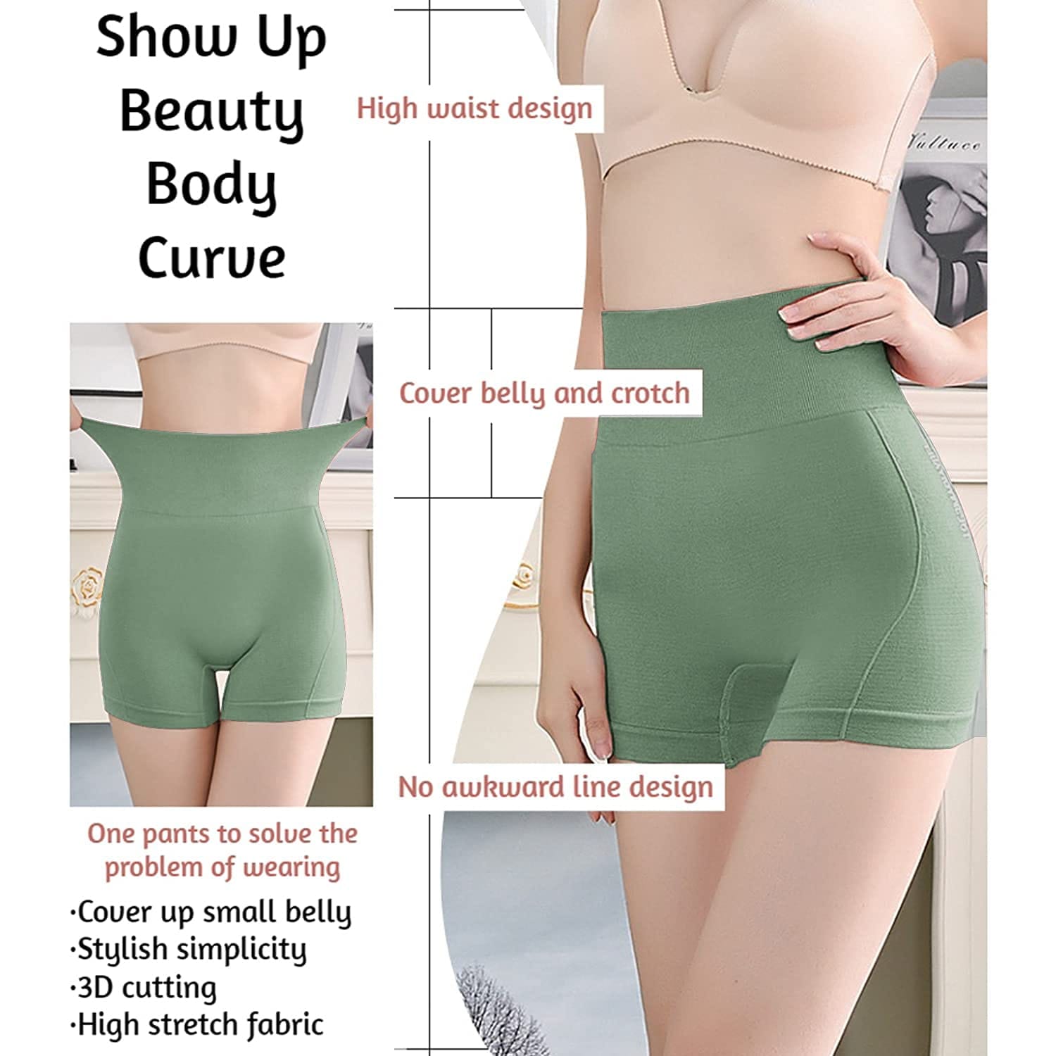Fitness Shorts For Women High Waist Skinny Pants - image 4