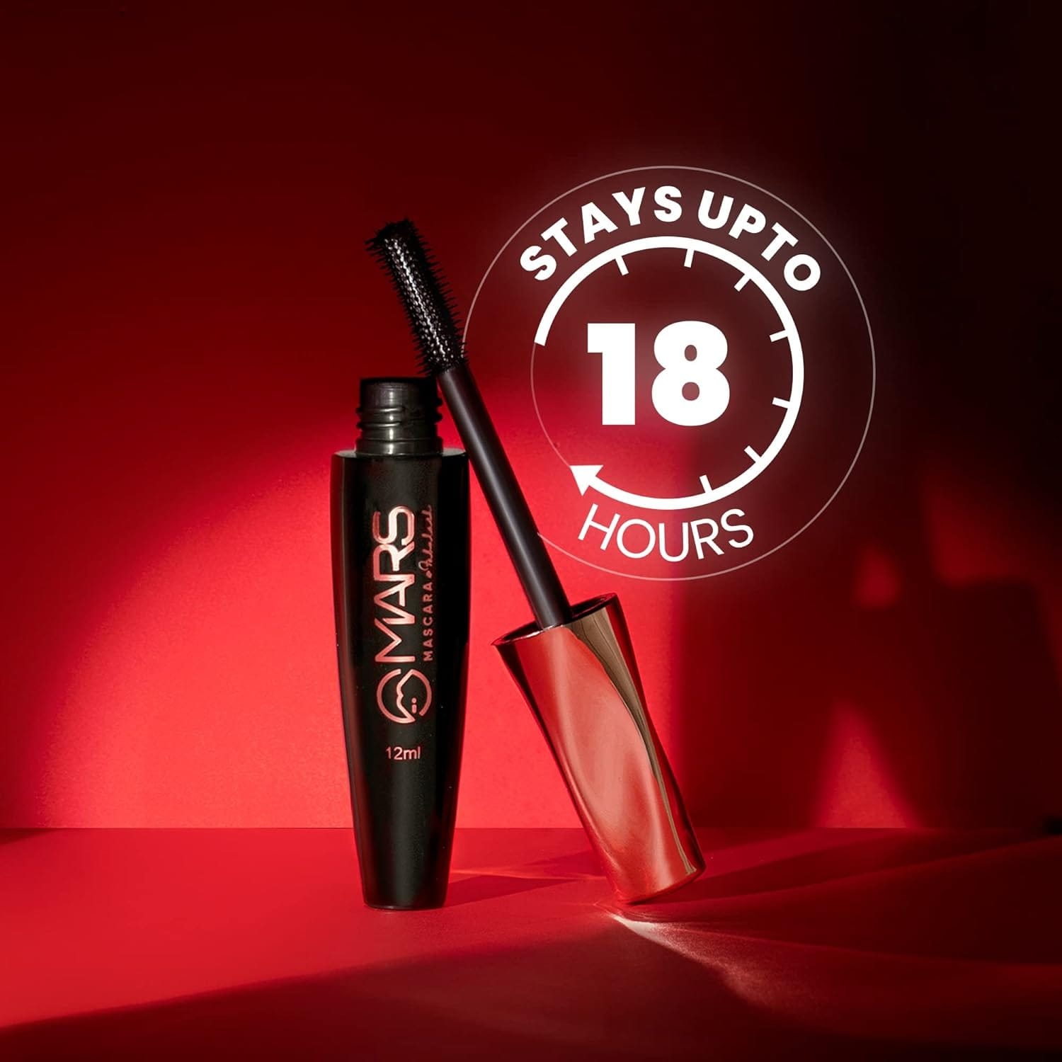 MARS Fabulash Volumising Mascara | Up to 18 Hours Stay | Waterproof with Intense Jet Black Color (12ml) (Black) - image 4