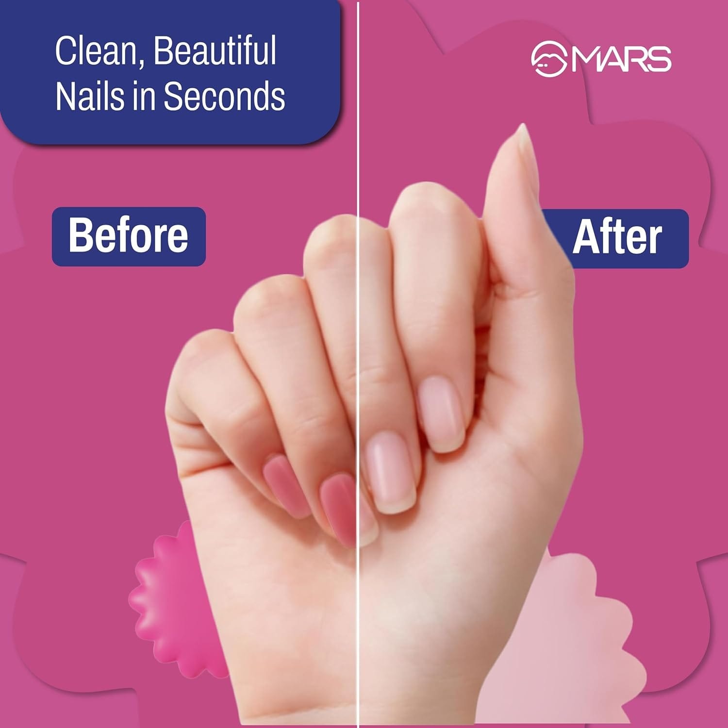 MARS Gentle Nail Polish Remover Wipes – 40 Wipes | Travel-Friendly - image 4