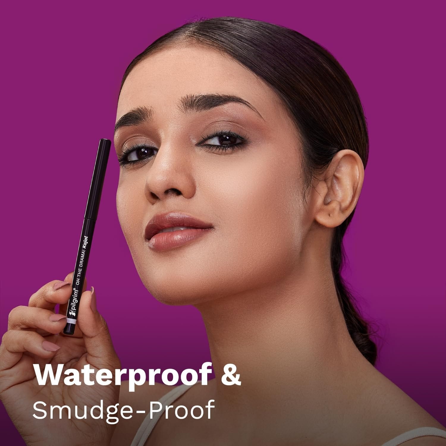 Pilgrim Black Mischief Kajal Smudge & Waterproof Single Stroke Matte Finish Pencil Lasts Up To 12Hrs - image 5