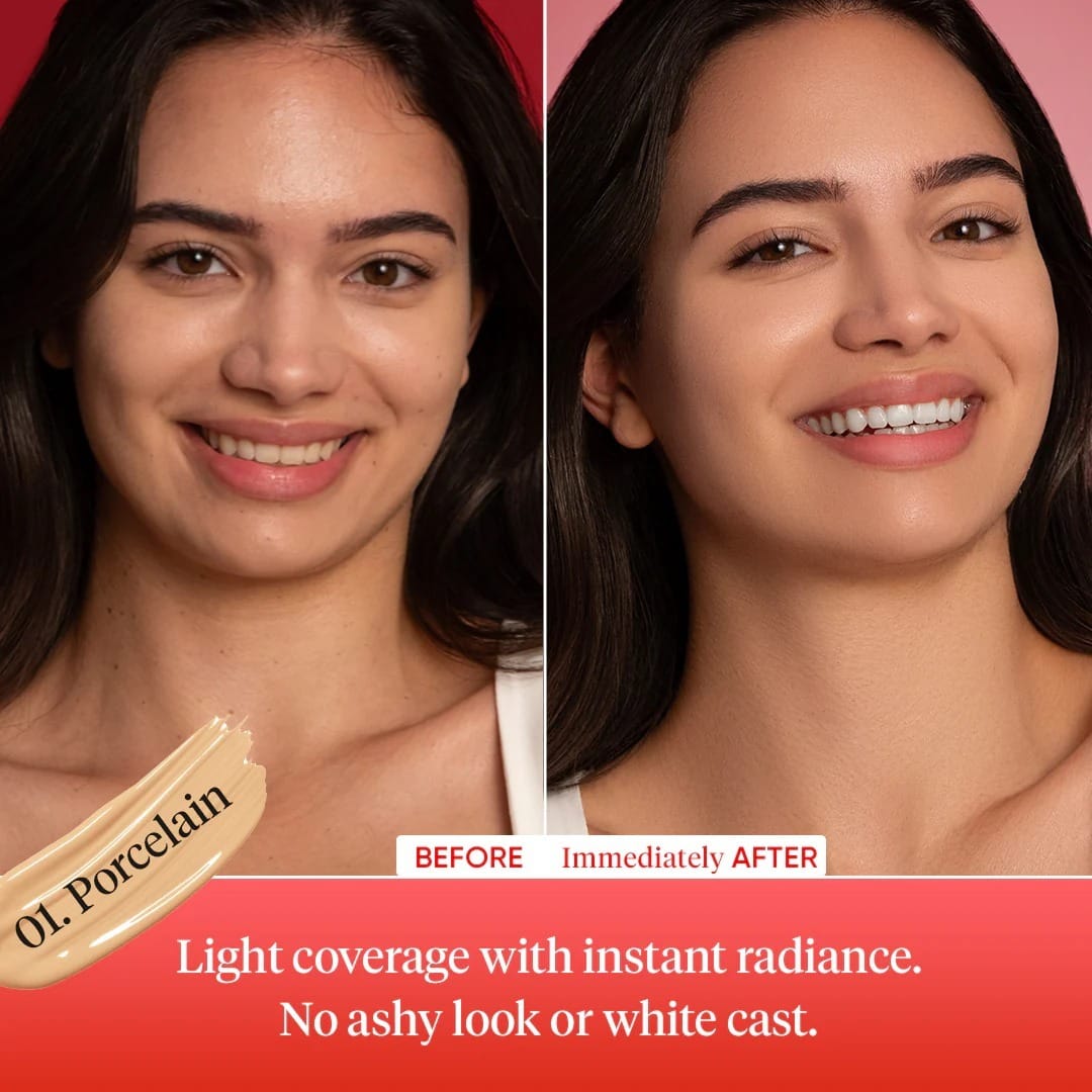Dot & Key Strawberry Dew Radiant Tinted Sunscreen SPF 50+ PA++++ – 01. Porcelain - Broad Spectrum UV Protection | 50ml - image 6