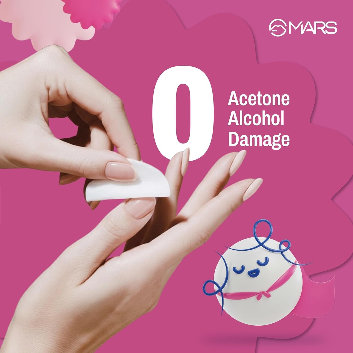 MARS Gentle Nail Polish Remover Wipes – 40 Wipes | Travel-Friendly - image 5