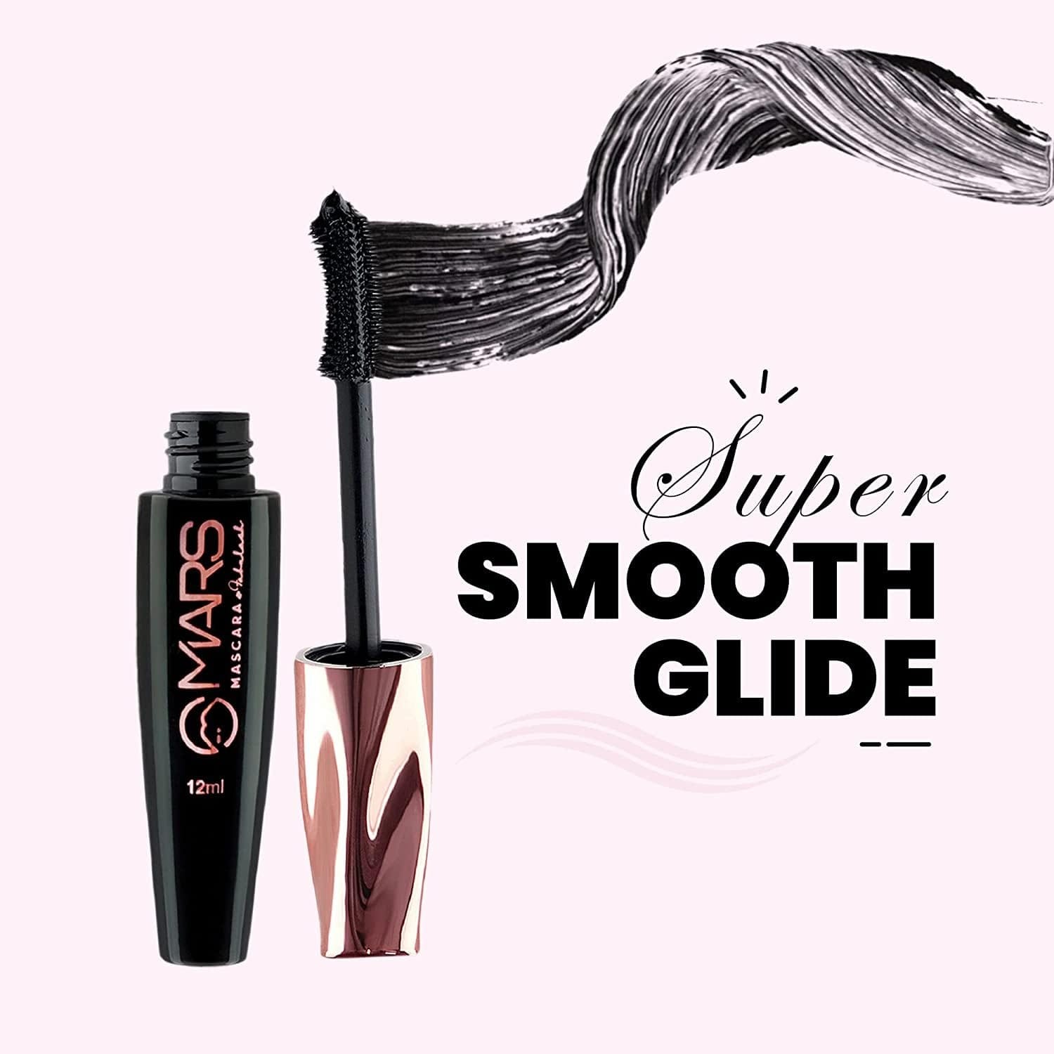 MARS Fabulash Volumising Mascara | Up to 18 Hours Stay | Waterproof with Intense Jet Black Color (12ml) (Black) - image 3