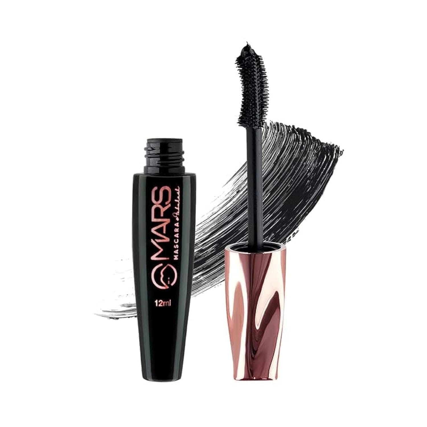 MARS Fabulash Volumising Mascara | Up to 18 Hours Stay | Waterproof with Intense Jet Black Color (12ml) (Black) - image 1