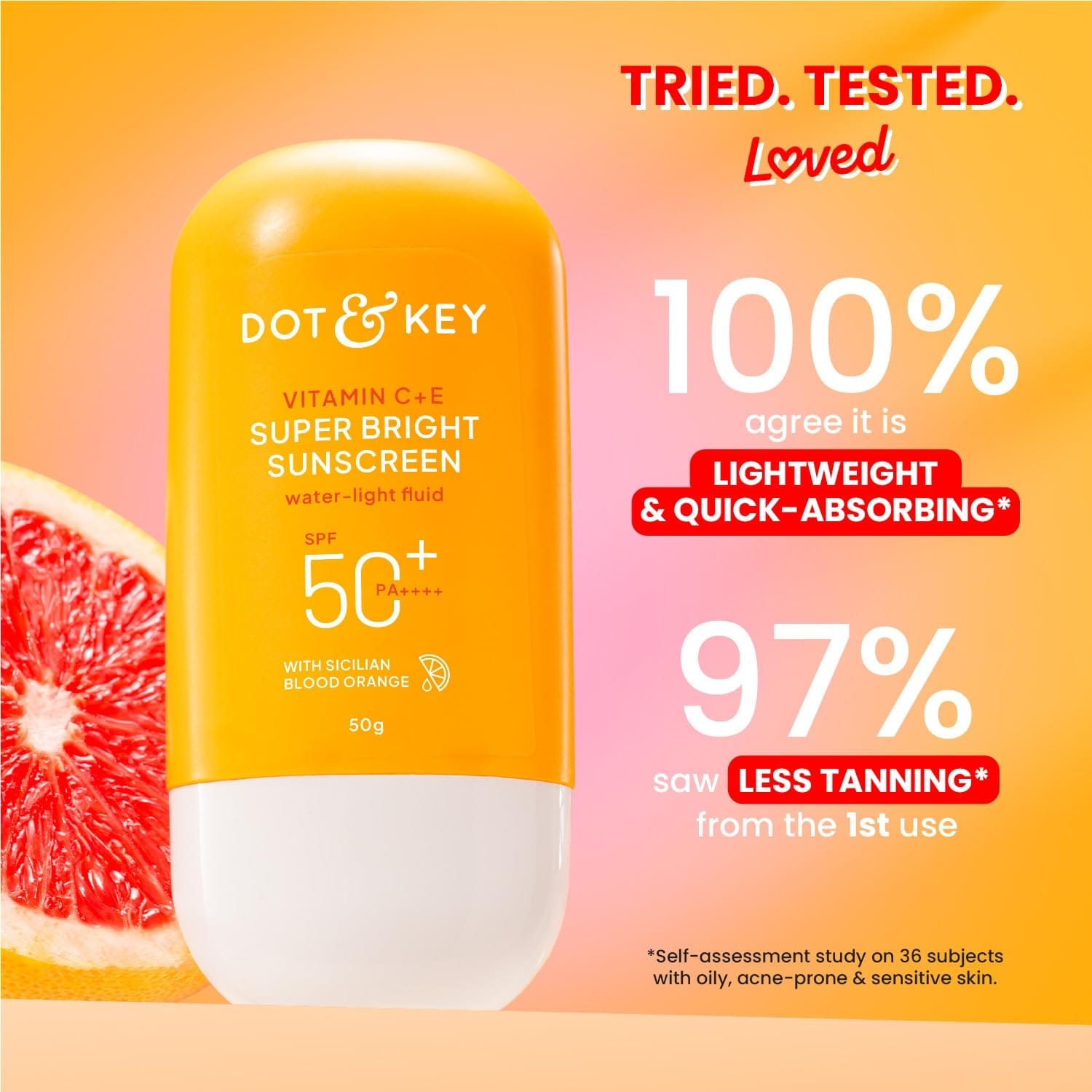Dot & Key Vitamin C + E Super Bright Sunscreen Spf 50 In-Vivo Tested | Water-Light,UVA/UVB & Blue Light Protection|For Even Toned & Glowing Skin|With Liquid Spf 50+++| No White Cast | For All Skin Types| - image 5
